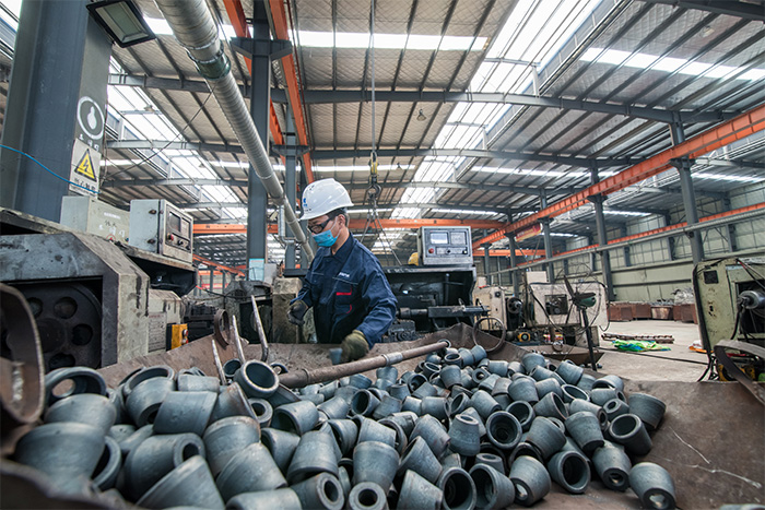 承德网架配件-锥头加工车间